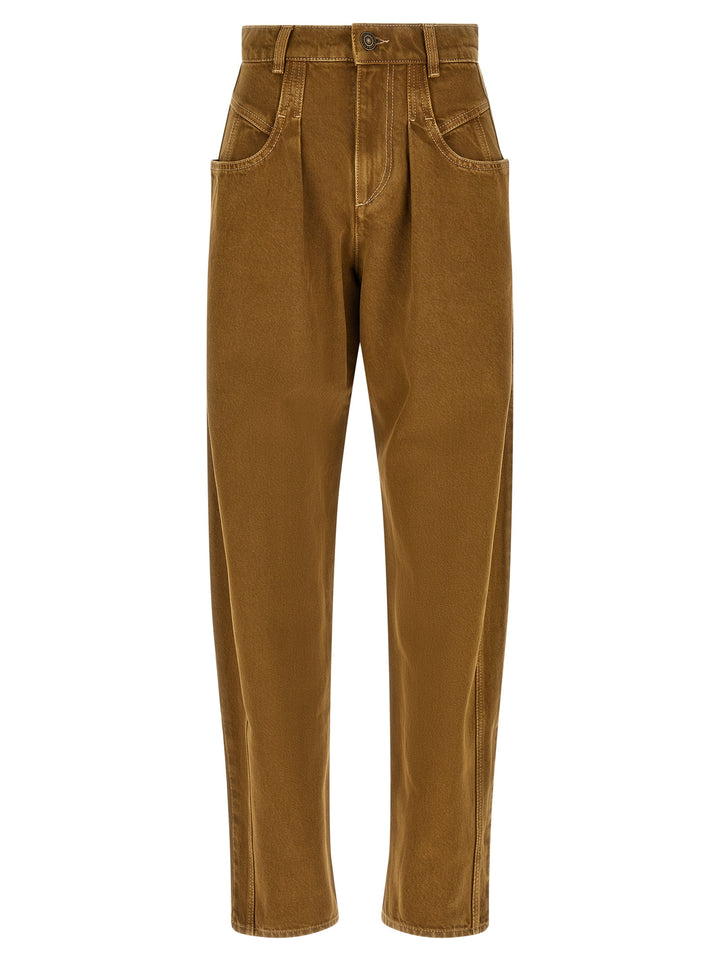 Isabel Marant Lisha Jeans - Marrone | e3ffb562783a61be379e4fa80d28cea53cba9d86