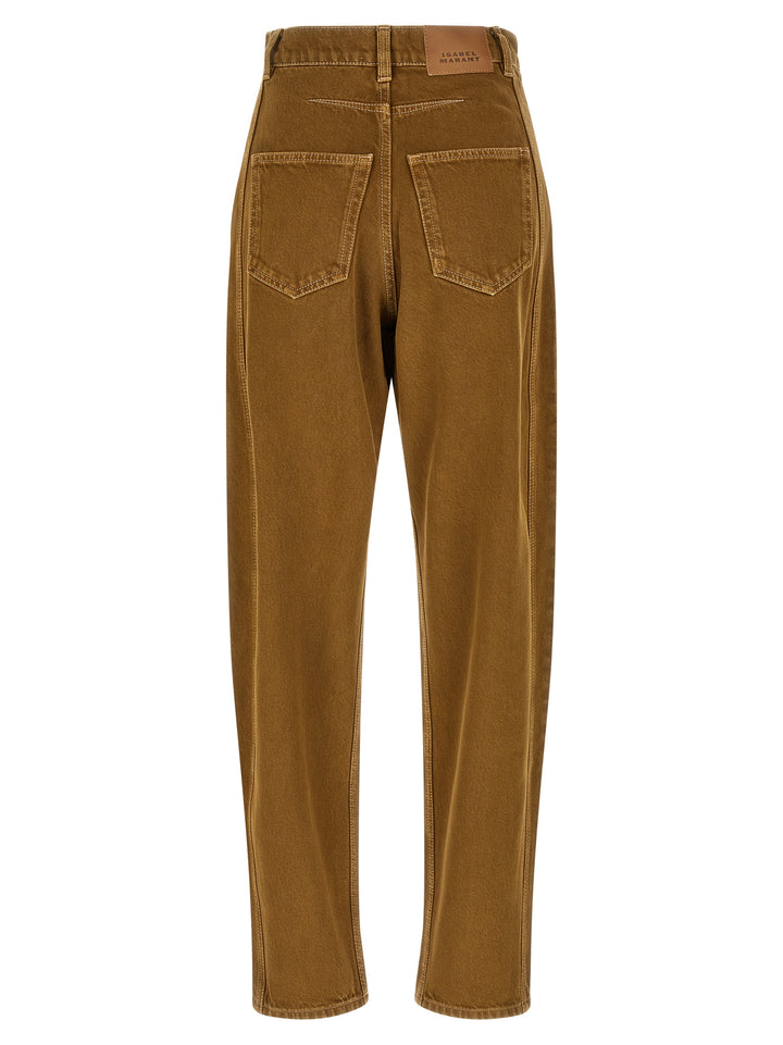 Isabel Marant Lisha Jeans - Marrone | 8ab178c92df23f81c80493c5a885995f244abe3f