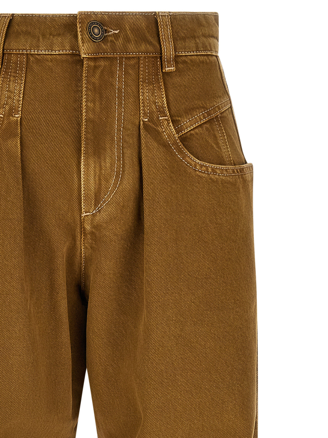 Isabel Marant Lisha Jeans - Marrone | 023f9a0df25f64ef92014ab6132a708d053400a5