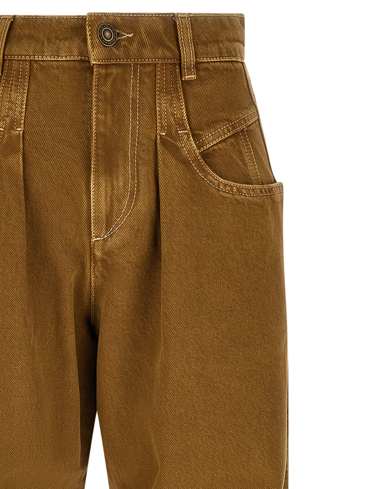 Isabel Marant Lisha Jeans - Marrone | 023f9a0df25f64ef92014ab6132a708d053400a5