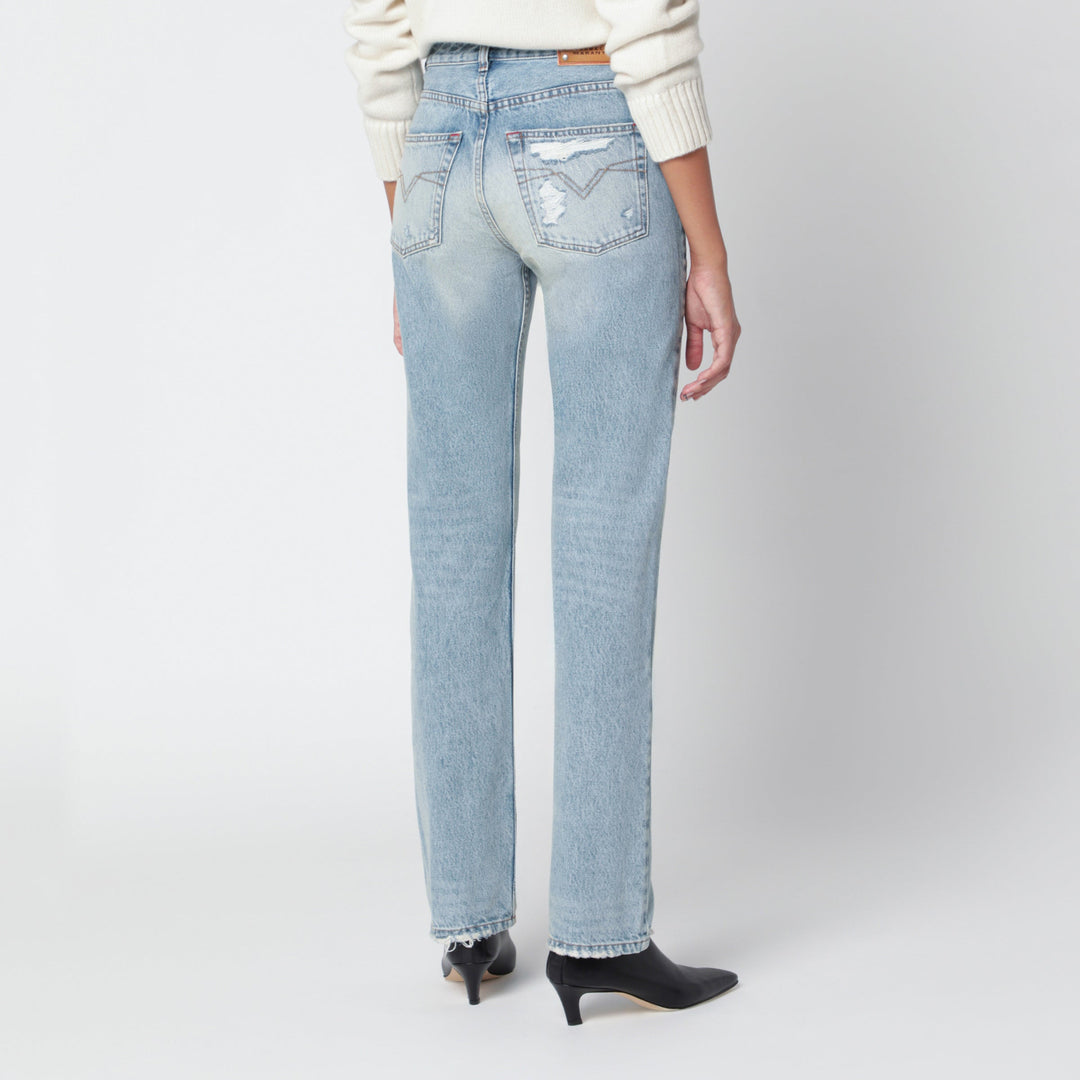 Isabel Marant Pantaloni - Celeste | d7bdd8d75f2bb77e433064ce0f2340a9c21bc384