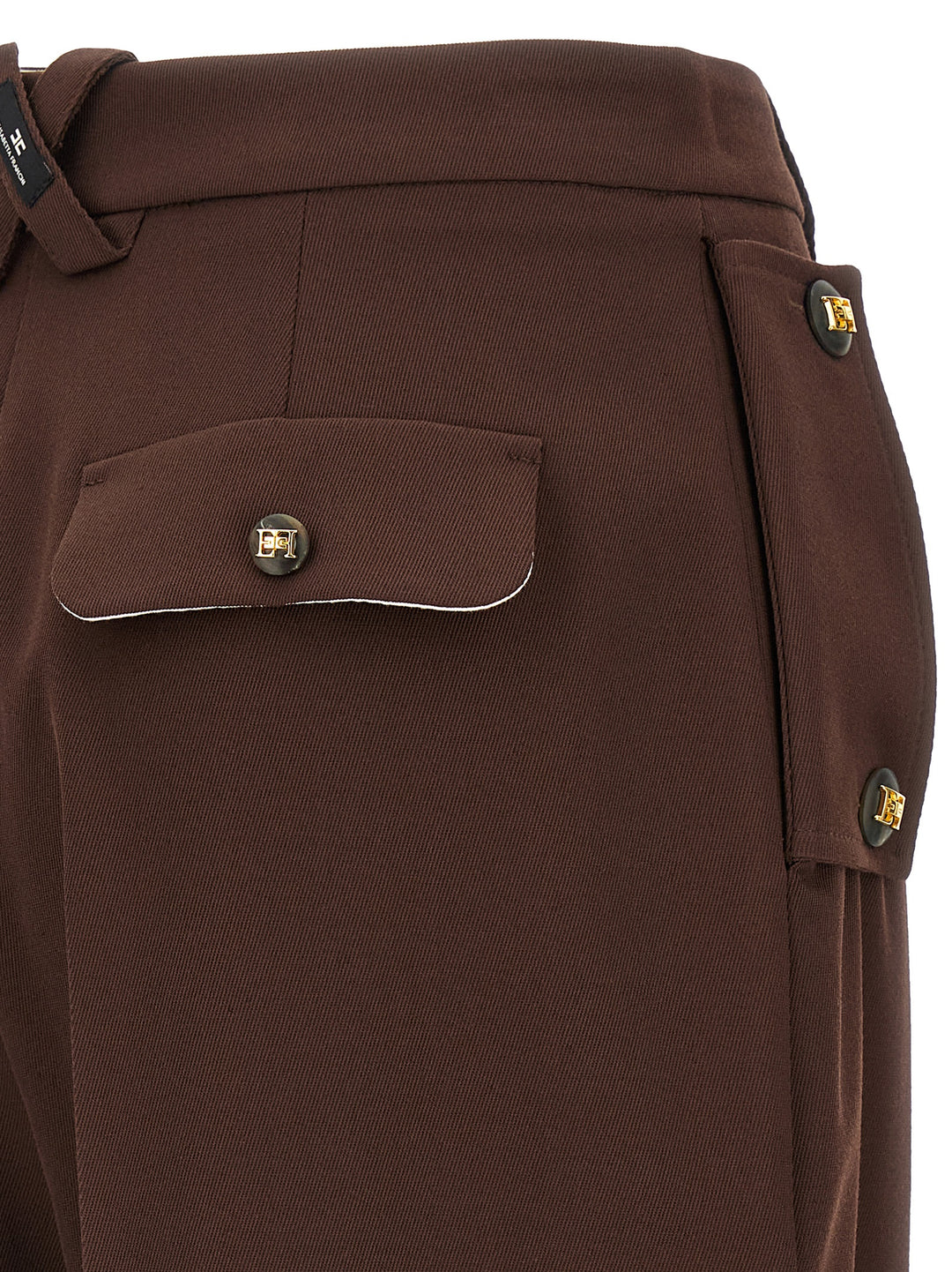 Elisabetta Franchi Palazzo Pantaloni - Marrone | 03eb9d28a432d270b76cf121b6d50c4bea2ab9e9