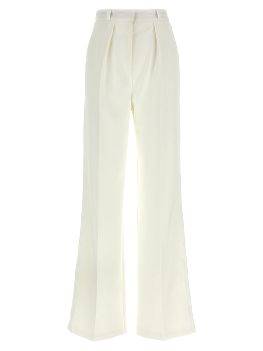 Tuxedo-Effect Trousers Pantaloni Bianco