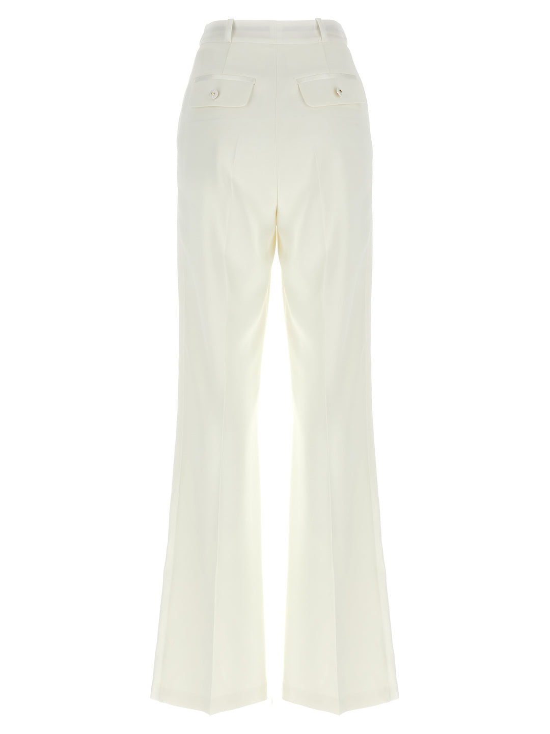 Elisabetta Franchi Tuxedo-Effect Trousers Pantaloni - Bianco | f3a180e7958e50463a8de9a74e576684d6b58bf0