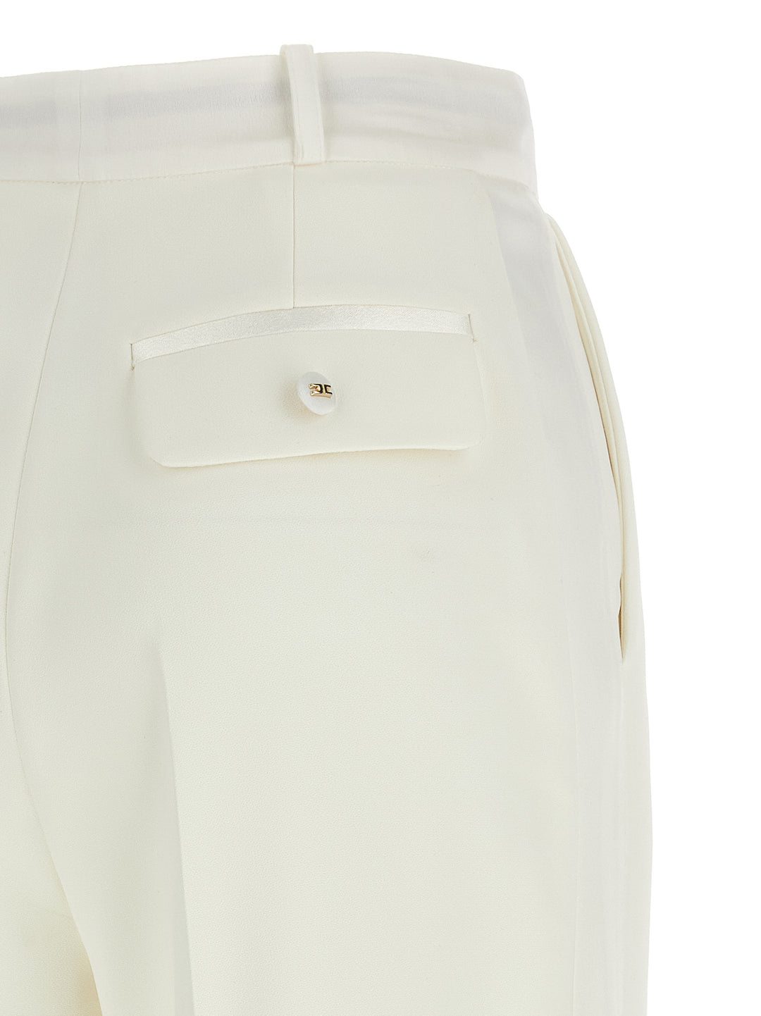 Elisabetta Franchi Tuxedo-Effect Trousers Pantaloni - Bianco | 64d560a52fa9ab4be8dcd5bc881649c22c6b4ea2