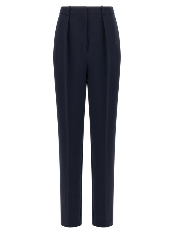 Crepe De Chine Pants Blue