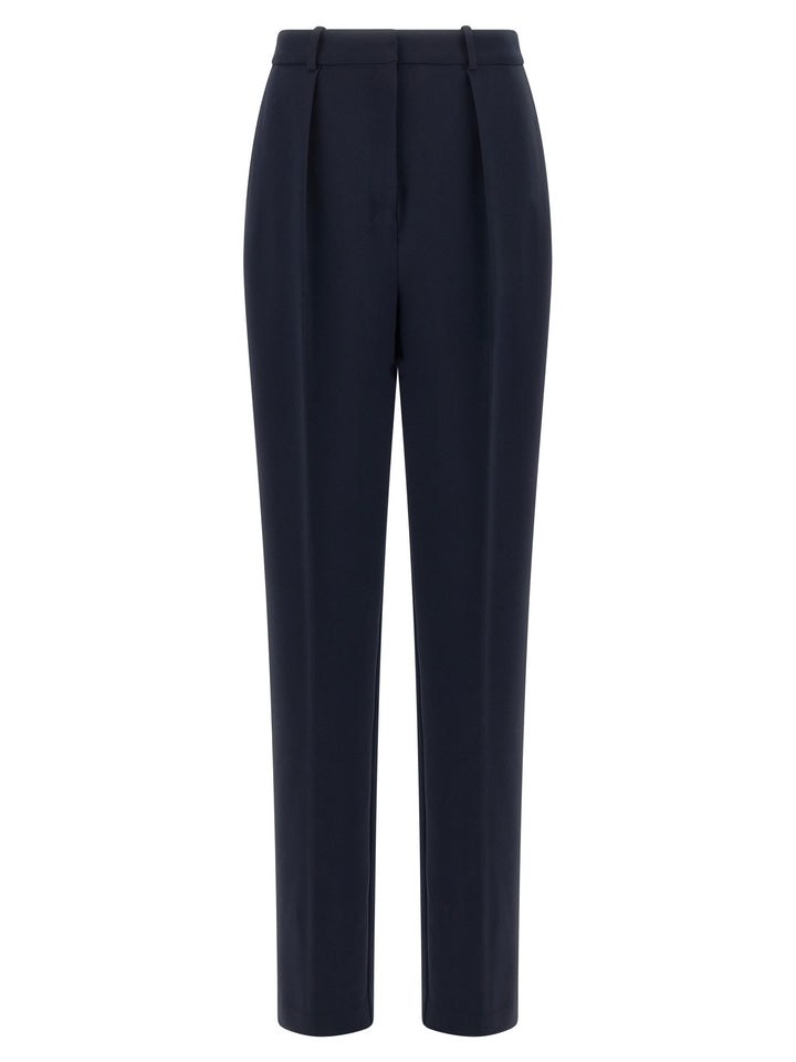 Elisabetta Franchi Crepe De Chine Pantaloni - Blu | 5dc3a03d62aabdd80c41987f98672cc124d3a4c1