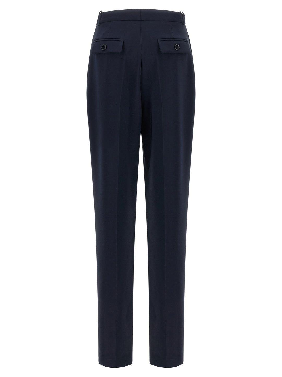Elisabetta Franchi Crepe De Chine Pantaloni - Blu | 4578c2d9b5ba6f86bc5510b3b9c33e3b8df7fea0
