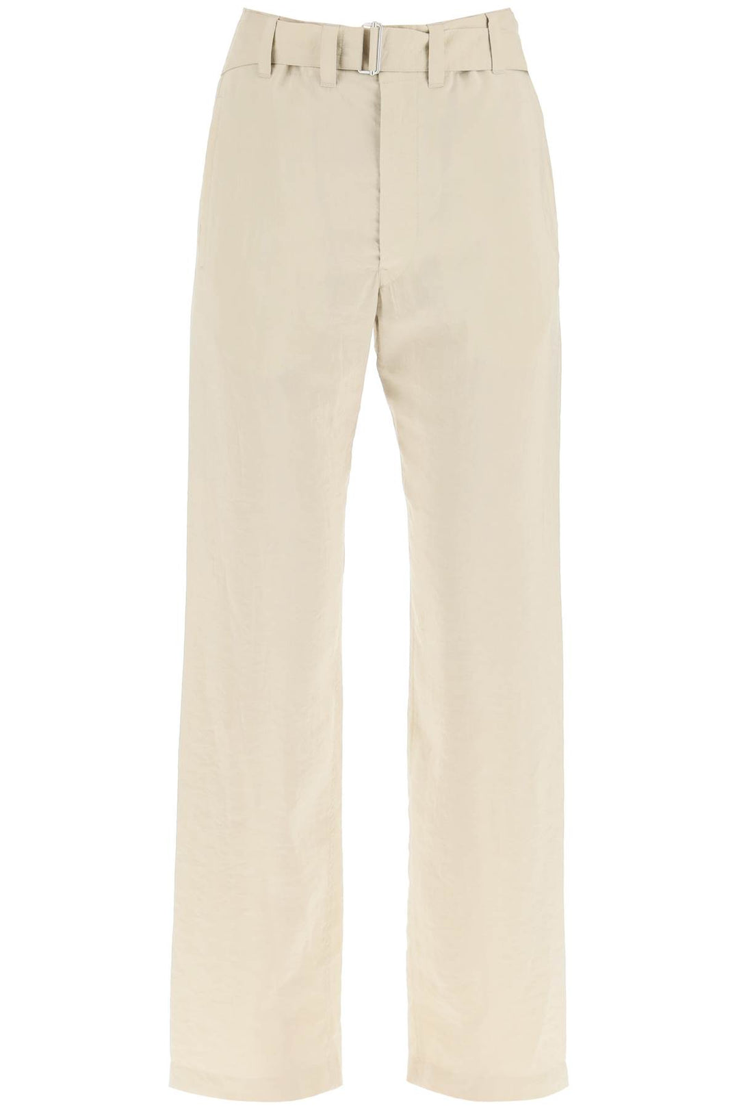 Pantaloni Con Cintura In Dry Silk