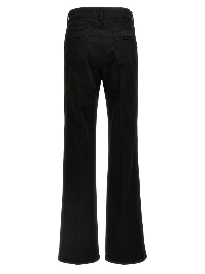 Tom Ford Stretch Twill Denim Wide Flare Jeans - Nero | de8691a756d0c3a713ed5a850e52142d39db2a14