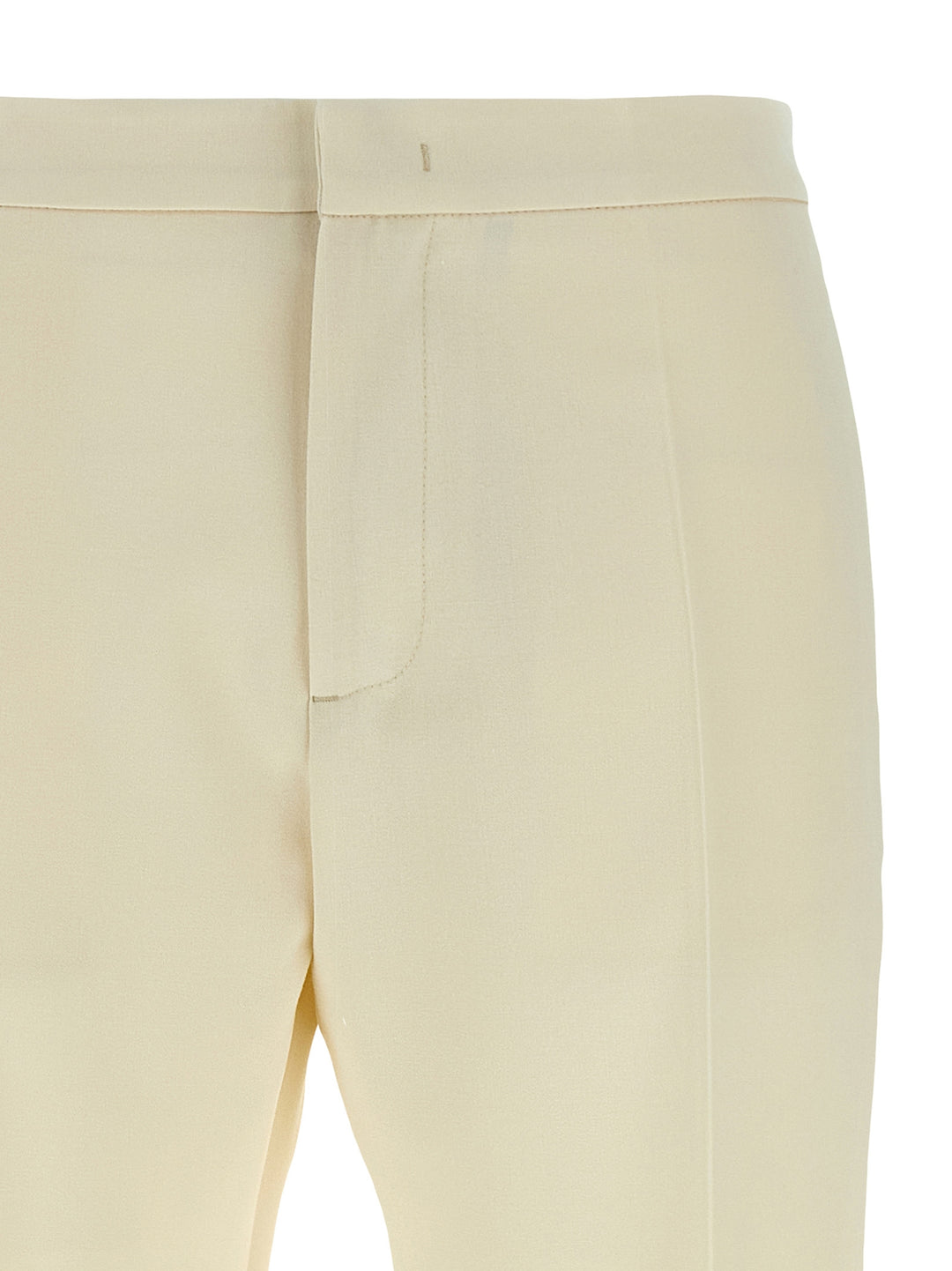 Fabiana Filippi Jewel Detail Pantaloni - Bianco | 5b7681c31708c6cfa465a408ad14e86842473340