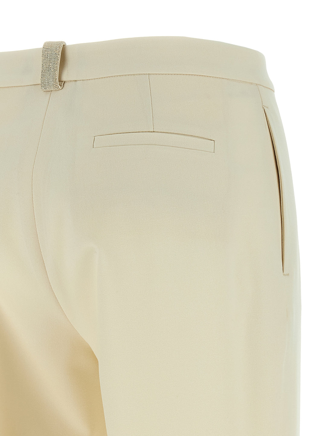 Fabiana Filippi Jewel Detail Pantaloni - Bianco | e75433d6a5852d549d50b652f840d1399d101a12
