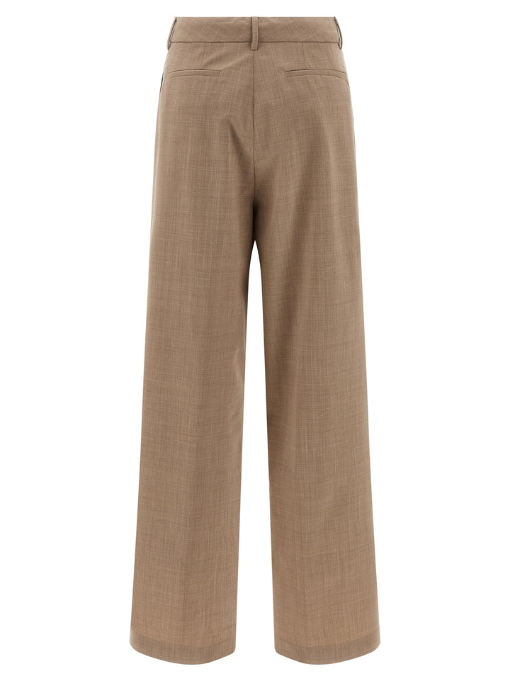 Fabiana Filippi Mélange Wool Pantaloni - Beige | 43ec9d63eb23c04661ee4f462d1eeae29e94b2b7