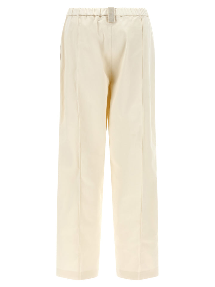 Fabiana Filippi Gabardine Pantaloni - Beige | 5b1238800009d580a74ba98637e3fce34ebdb9da