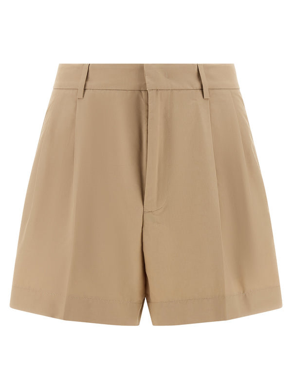 Bermuda Shorts With Pleats Bermuda E Short Marrone