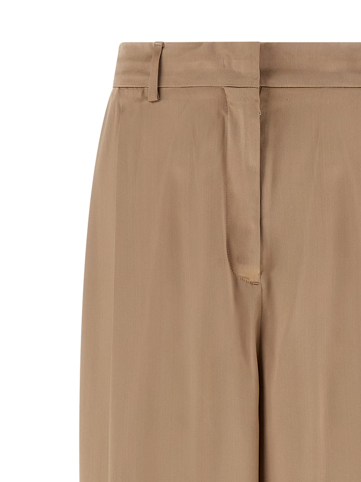 Fabiana Filippi Liquid Satin Pantaloni - Beige | ca3108e08a96d58221d2bc55779b7ae2a6c03046