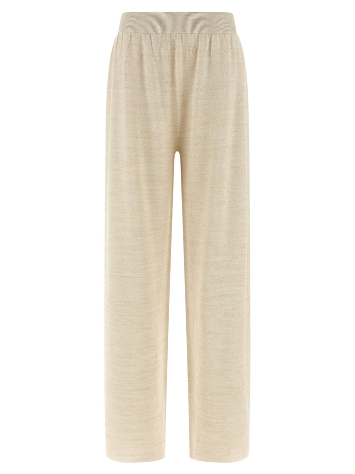 Fabiana Filippi Lamé Thread Trousers Pantaloni - Oro | ef382f05c485c2b09505581dc8583b20883ff450