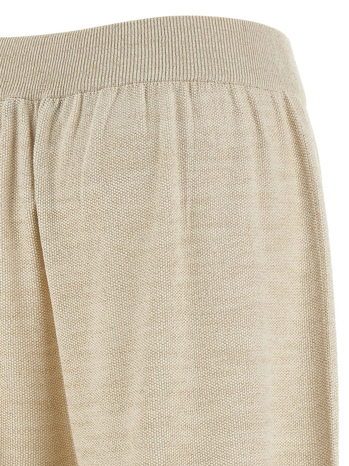 Fabiana Filippi Lamé Thread Trousers Pantaloni - Oro | ba583175540cceebeabb4e2c5446fbaee757489a
