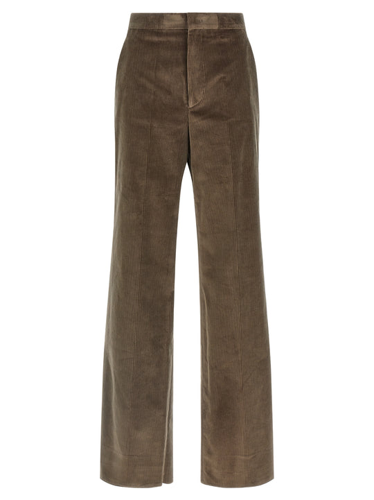 Corduroy Trousers Pantaloni Marrone