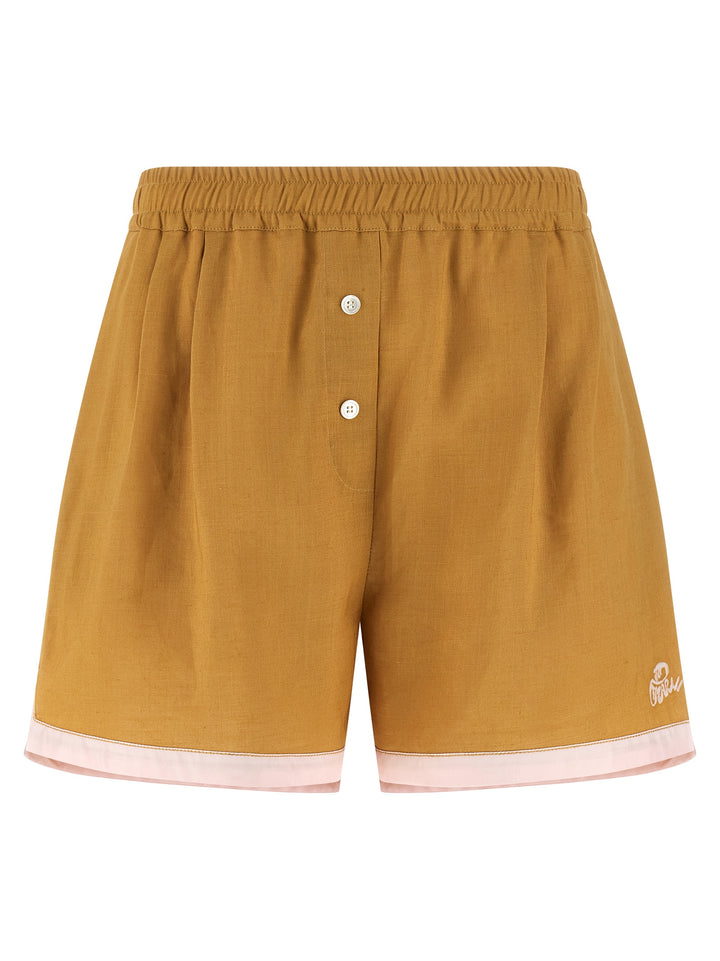 Marni Linen Shorts Bermuda e Short - Giallo | b311d60d928b0f8cbc29a8c8c0f2a28a84cb5a1f