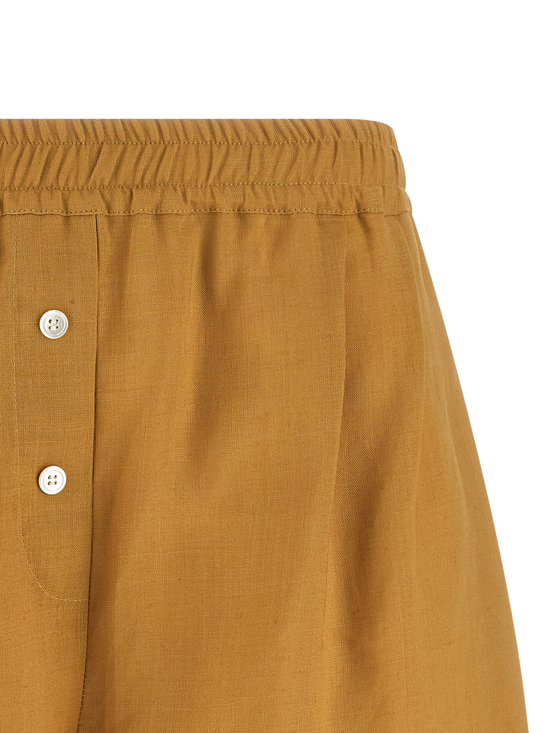 Marni Linen Shorts Bermuda e Short - Giallo | 82557d6ea715722f99d826f5630554db4a665962