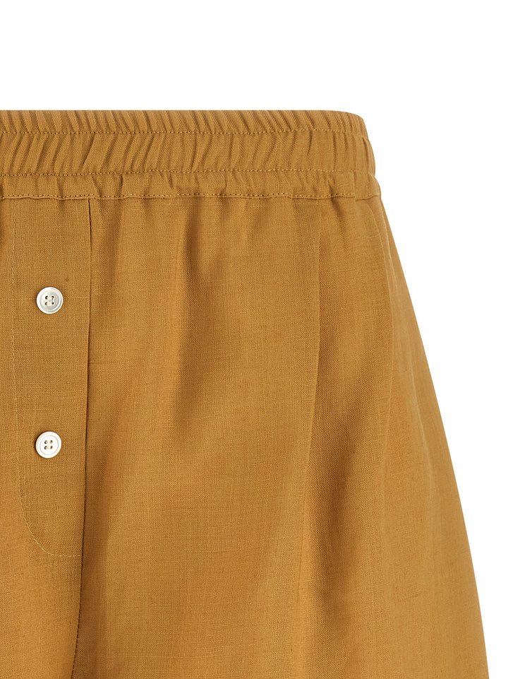 Marni Linen Shorts Bermuda e Short - Giallo | 82557d6ea715722f99d826f5630554db4a665962