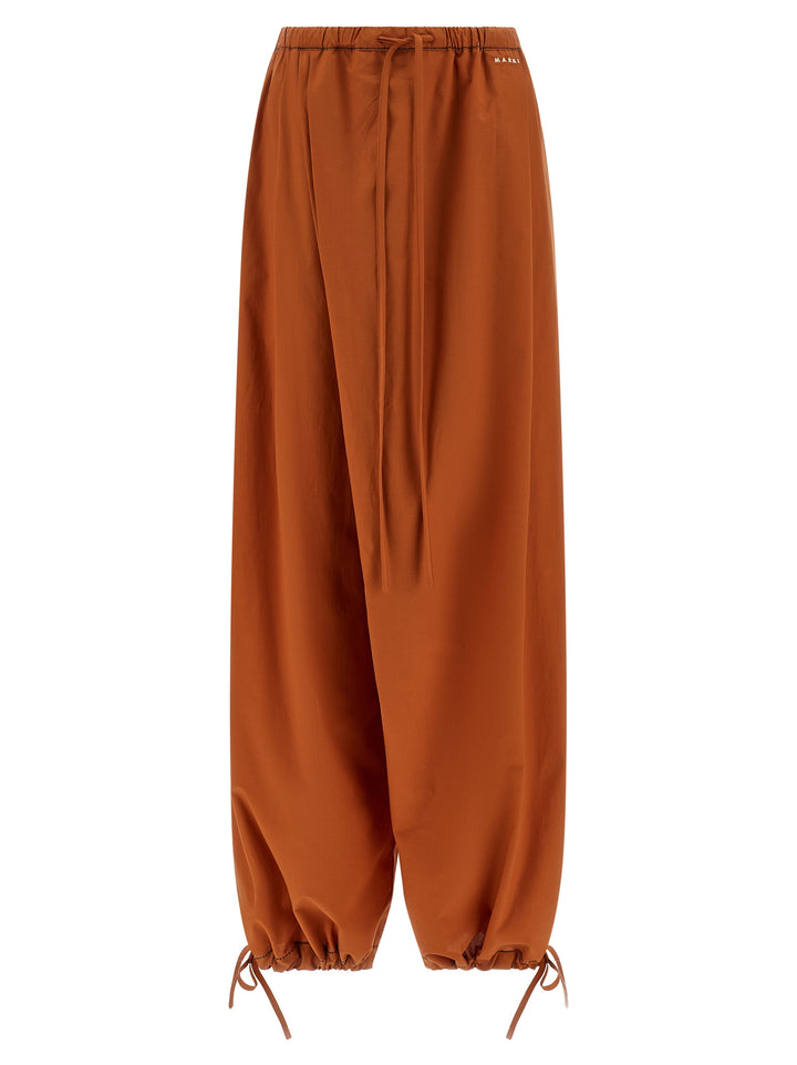 Marni Diagonal Draping Pantaloni - Arancione | 315fd520618ed8ffc95d01c88b4ecf83ed14782a