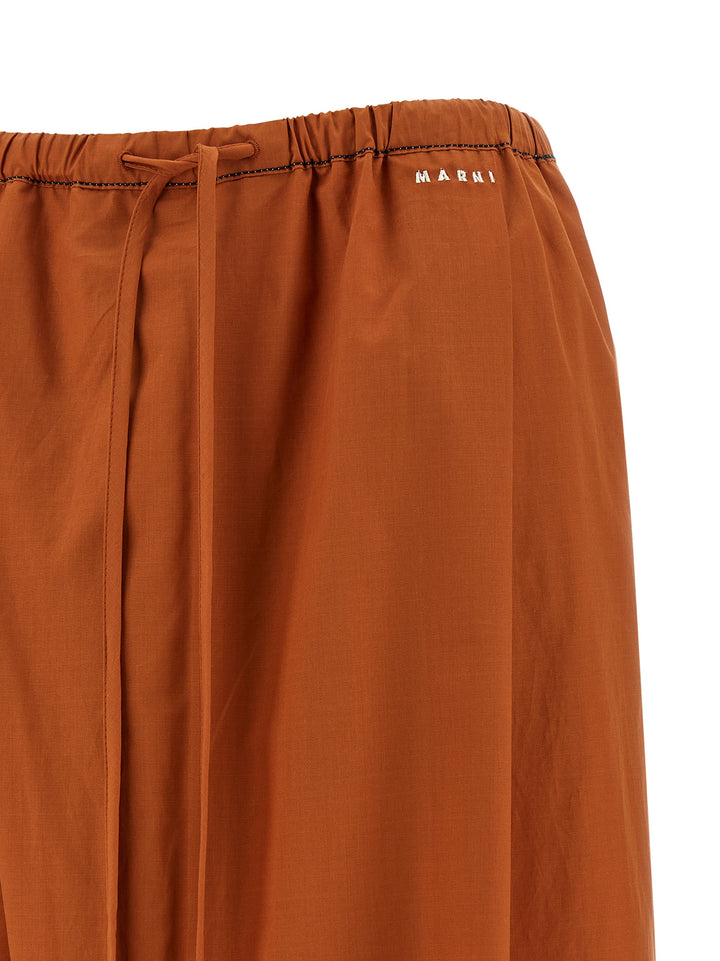 Marni Diagonal Draping Pantaloni - Arancione | 488f6a63a351e92e1ea1c76ca5ac9a0cb1117787