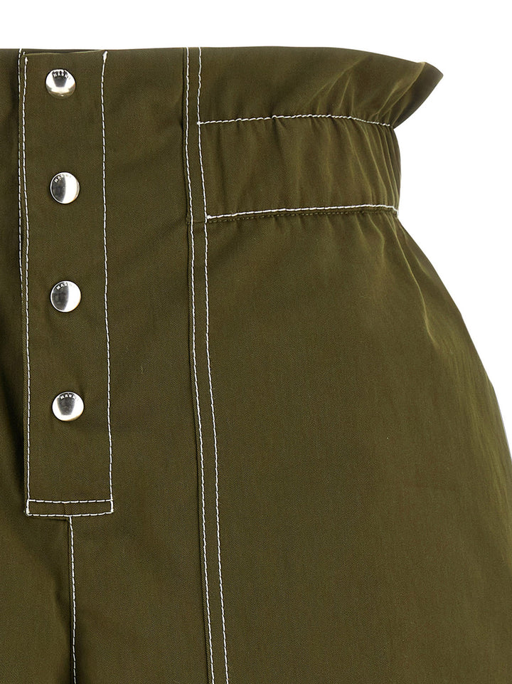 Marni Gabardine Shorts Bermuda e Short - Verde | f9e9b50d1940dadb441bd28dc0e007ccc6cab37b