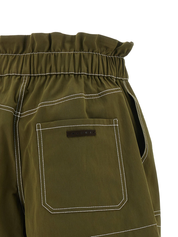 Marni Gabardine Shorts Bermuda e Short - Verde | 1c8c8934466f1714e830fc6bfa55a754b4e13ae4