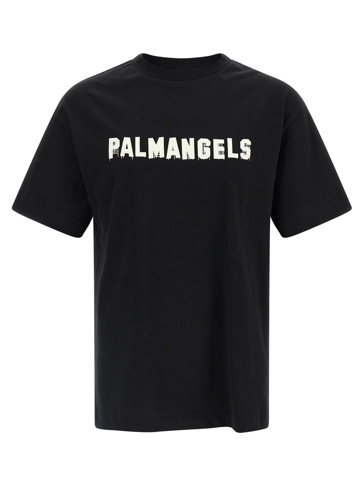 Palm Angels Logo Print T shirt - Nero | f45fdf67b940b49484c973813d28820b17ca15b8
