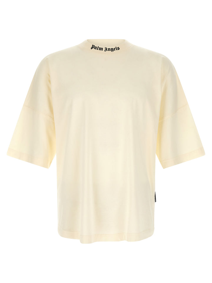 Palm Angels Logo Print T shirt - Bianco | 5e367b25c73dd605c552bcaefb83ce847f3ed6a6