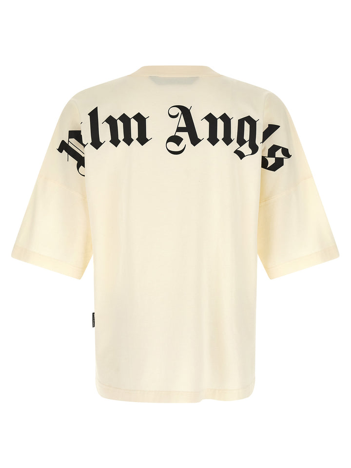 Palm Angels Logo Print T shirt - Bianco | 5f2e967f693ef704d98e61de459974d28d6de74b