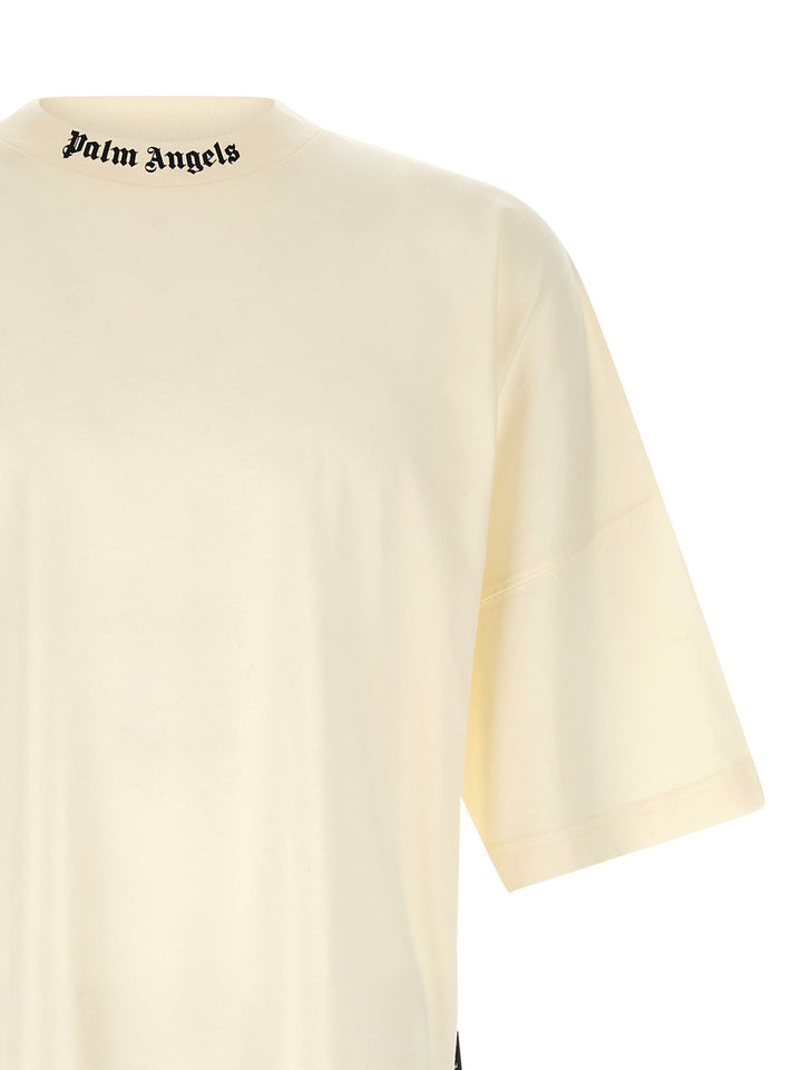 Palm Angels Logo Print T shirt - Bianco | 5f371f21212fc165dc4a8484be815fd6176ffa3f