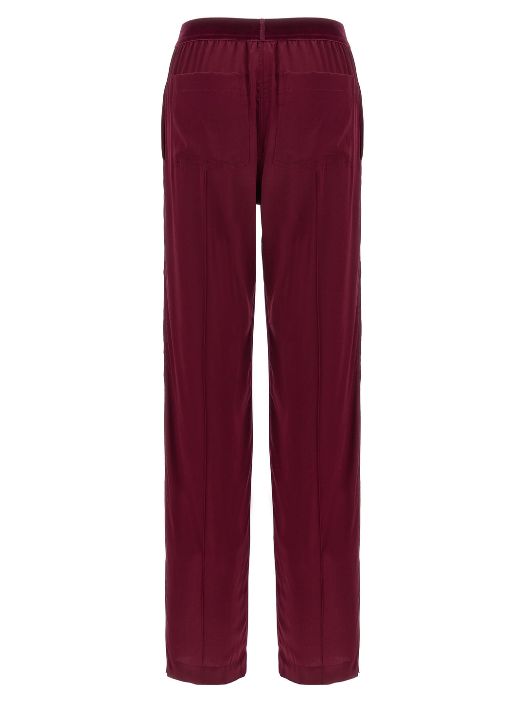 Tom Ford Silk Pantaloni - Bordeaux | 12054f29da498715850b232cdd6f75c80604b46e