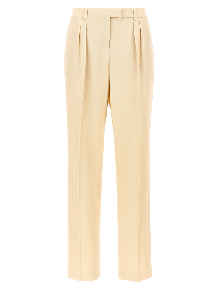 Tom Ford With Front Pleats Pantaloni - Beige | 21f98264229c5a5bccbd0592b2da80ca7abb1997
