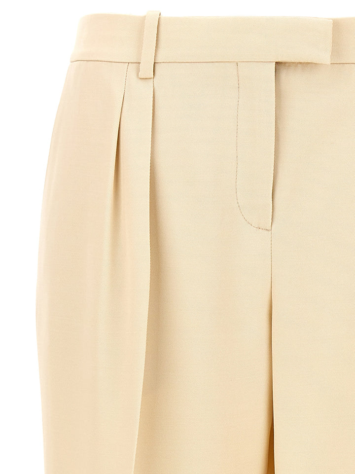 Tom Ford With Front Pleats Pantaloni - Beige | 6fd3117b2043dc562f59a50dbdb3ea3a459a6007
