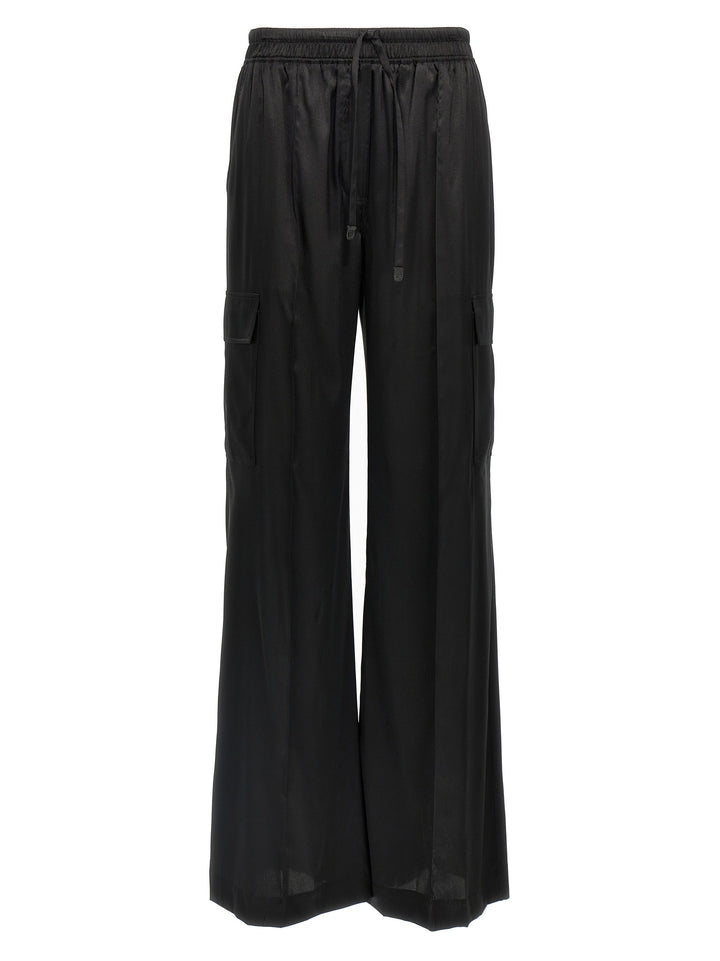 Tom Ford Cargo Silk Pantaloni - Nero | 5d4864e675bf83a91fe4df92434cc50316c0075a