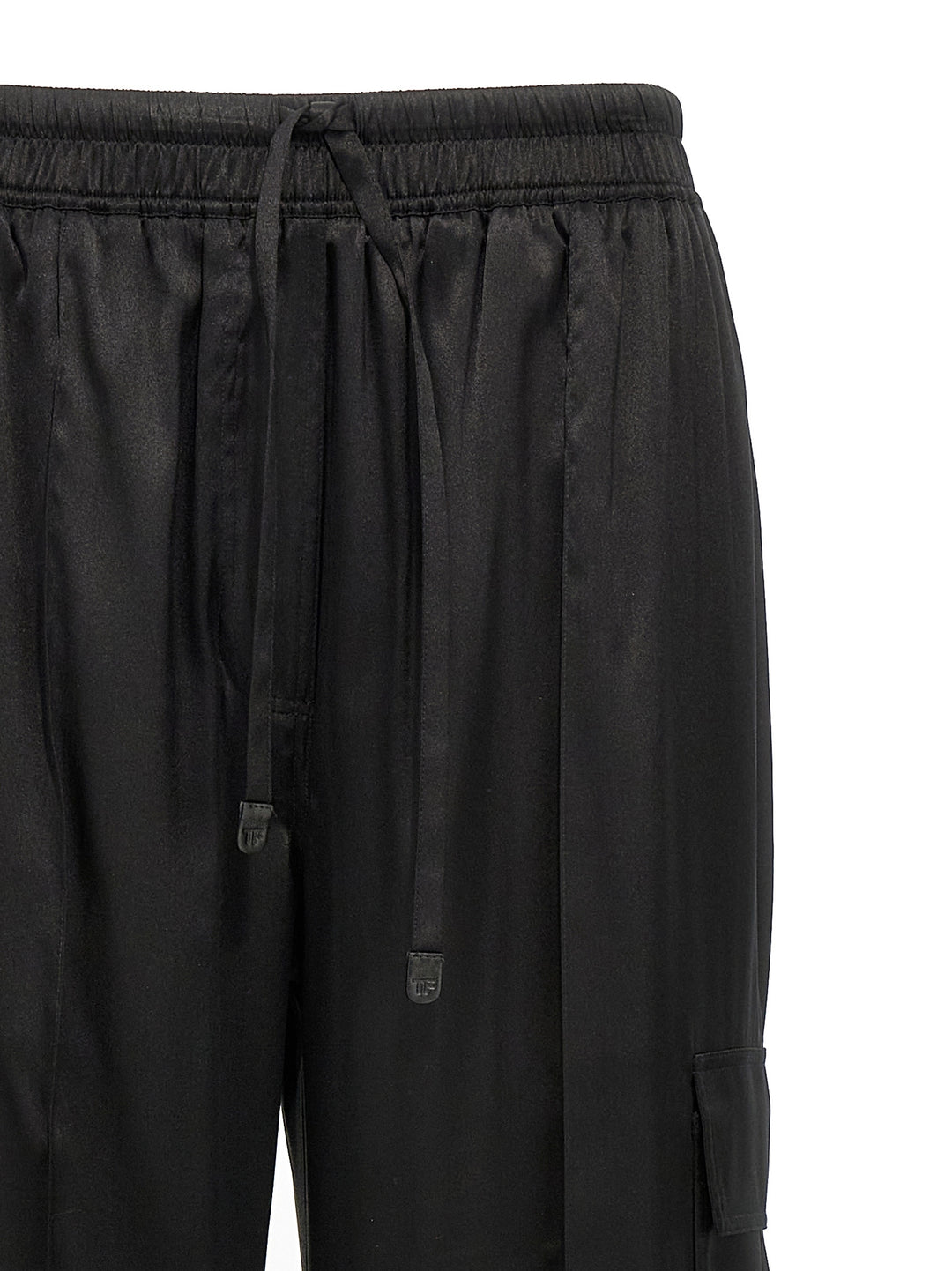 Tom Ford Cargo Silk Pantaloni - Nero | 2c69e62dd4782cbfa67cc86ac4ed6a3a3828c699