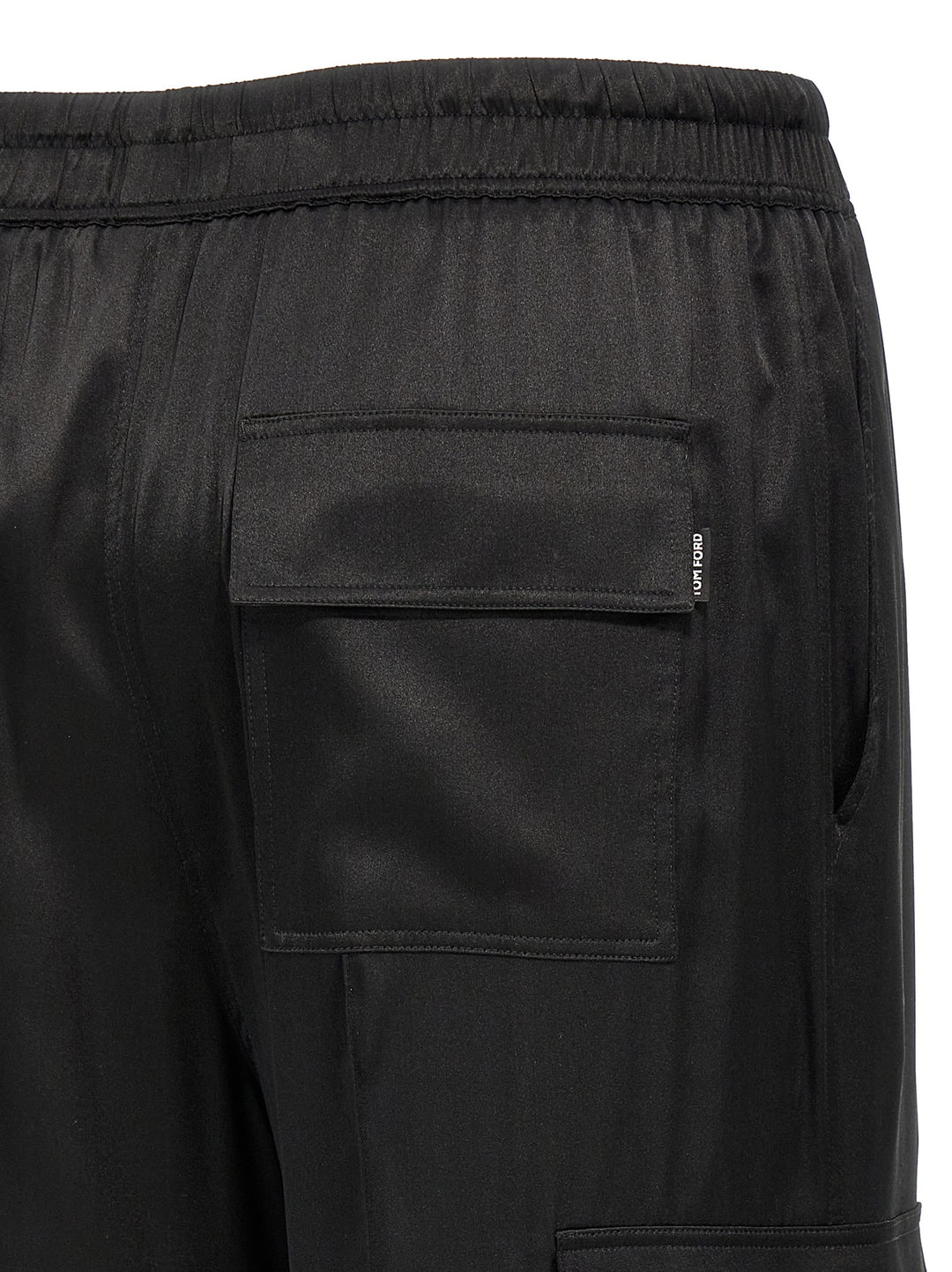 Tom Ford Cargo Silk Pantaloni - Nero | b679aef0af16cbaf1039f04b76aa0928efa32dac