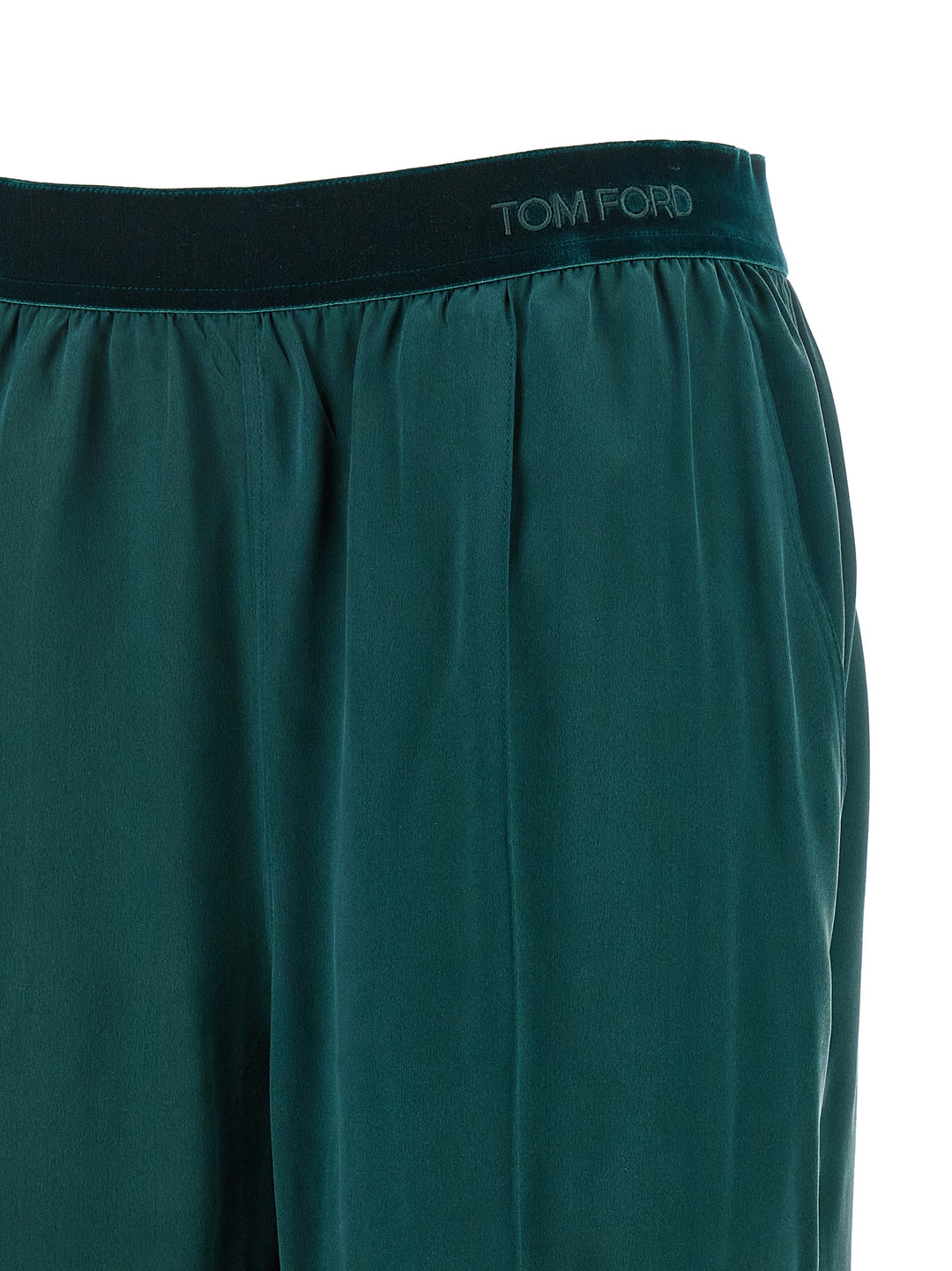 Tom Ford Silk Trousers Pantaloni - Verde | 6bdd810c640dc768350985acdc33b2d46ff60599