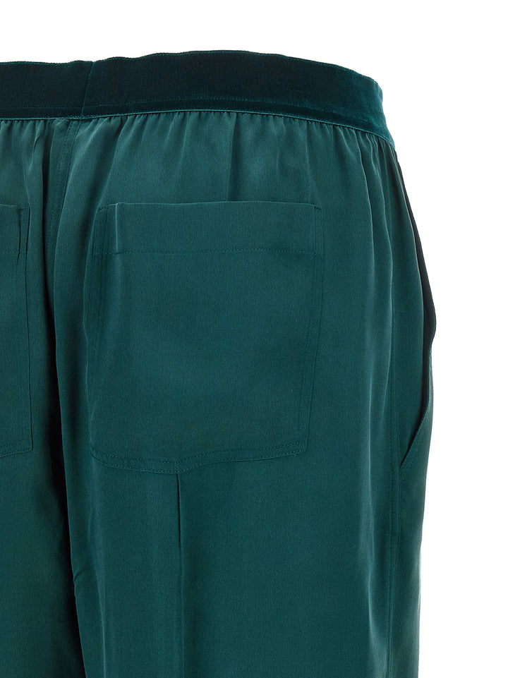 Tom Ford Silk Trousers Pantaloni - Verde | e394fe7fea13e263c11da15c5d34669e24e658d8