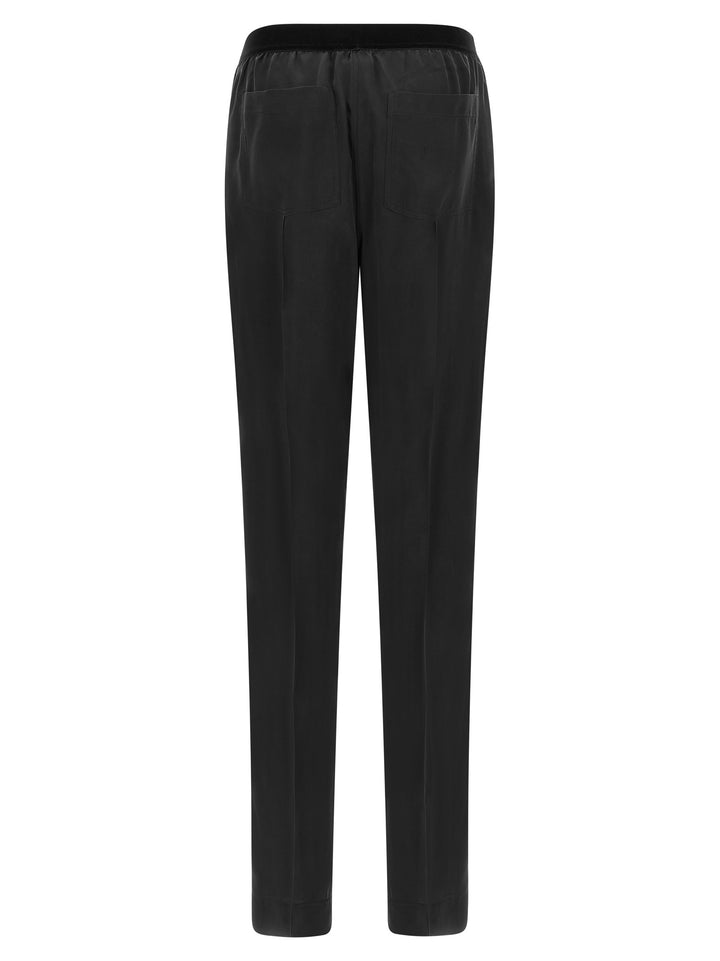 Tom Ford Silk Pantaloni - Nero | abf0b5c2873cb06924bcf7822317ab8e7443cf0d