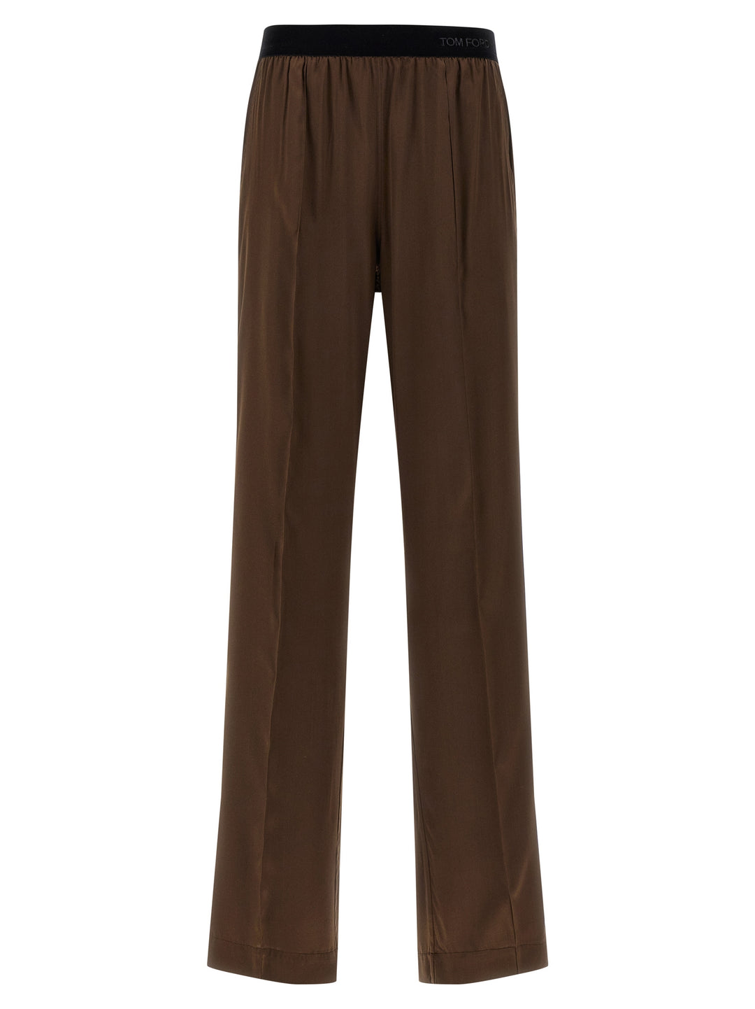 Tom Ford Silk Pantaloni - Marrone | 942f1675f673e64b8bfb59bbe61dd2f7accfe063