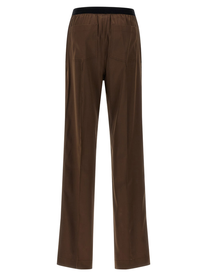 Tom Ford Silk Pantaloni - Marrone | 85347db2b919a0c77b5d6fd82d3f4fdb6c62aea0