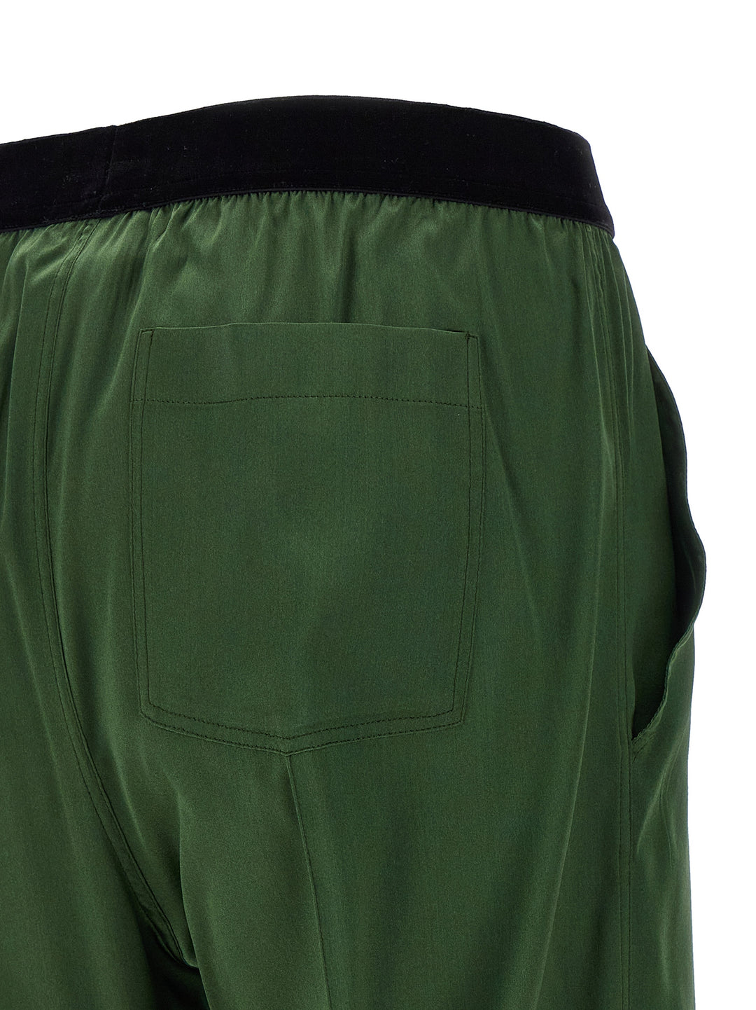 Tom Ford Silk Pantaloni - Verde | d82040da20cb3e25c8bb46f0e2dfc18468d7bf45