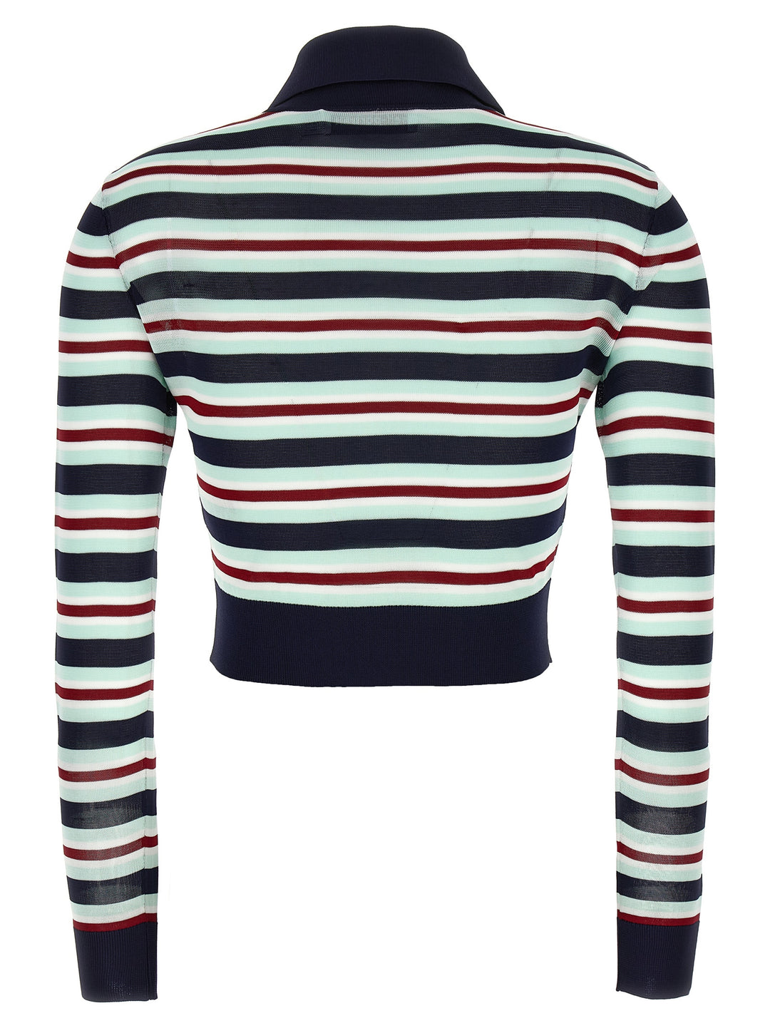 Self Portrait Navy Striped Viscose Knit Maglioni - Multicolor | 52dc0ecc4c0118a024cae7f91ea0da015f44349a