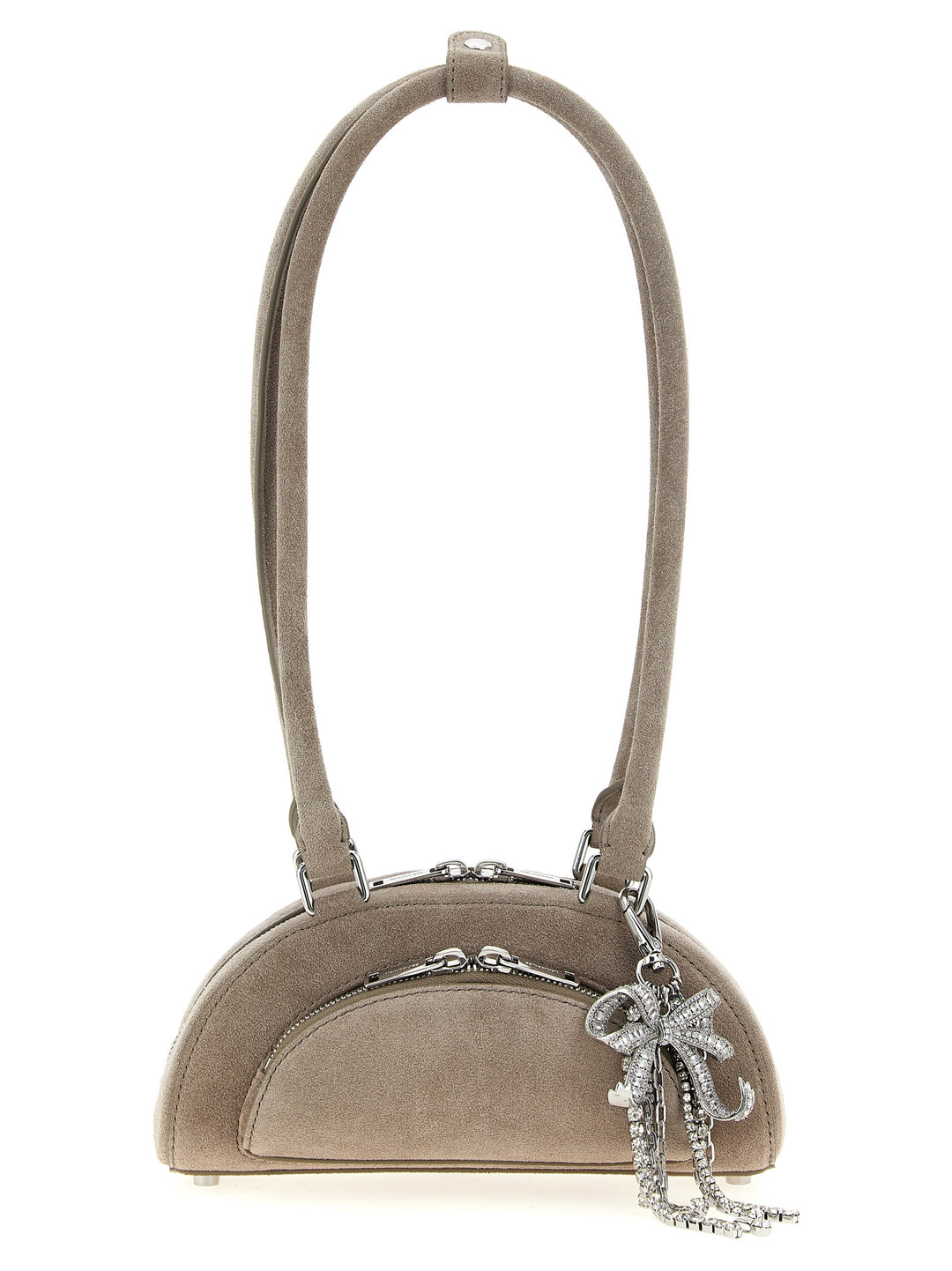 Self Portrait Suede Mini With Charm Borse a Spalla e Tracolla - Grigio | ba7a53bec98fecdb821d34f8599162a9cc479217