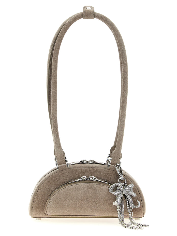 Self Portrait Suede Mini With Charm Borse a Spalla e Tracolla - Grigio | ba7a53bec98fecdb821d34f8599162a9cc479217