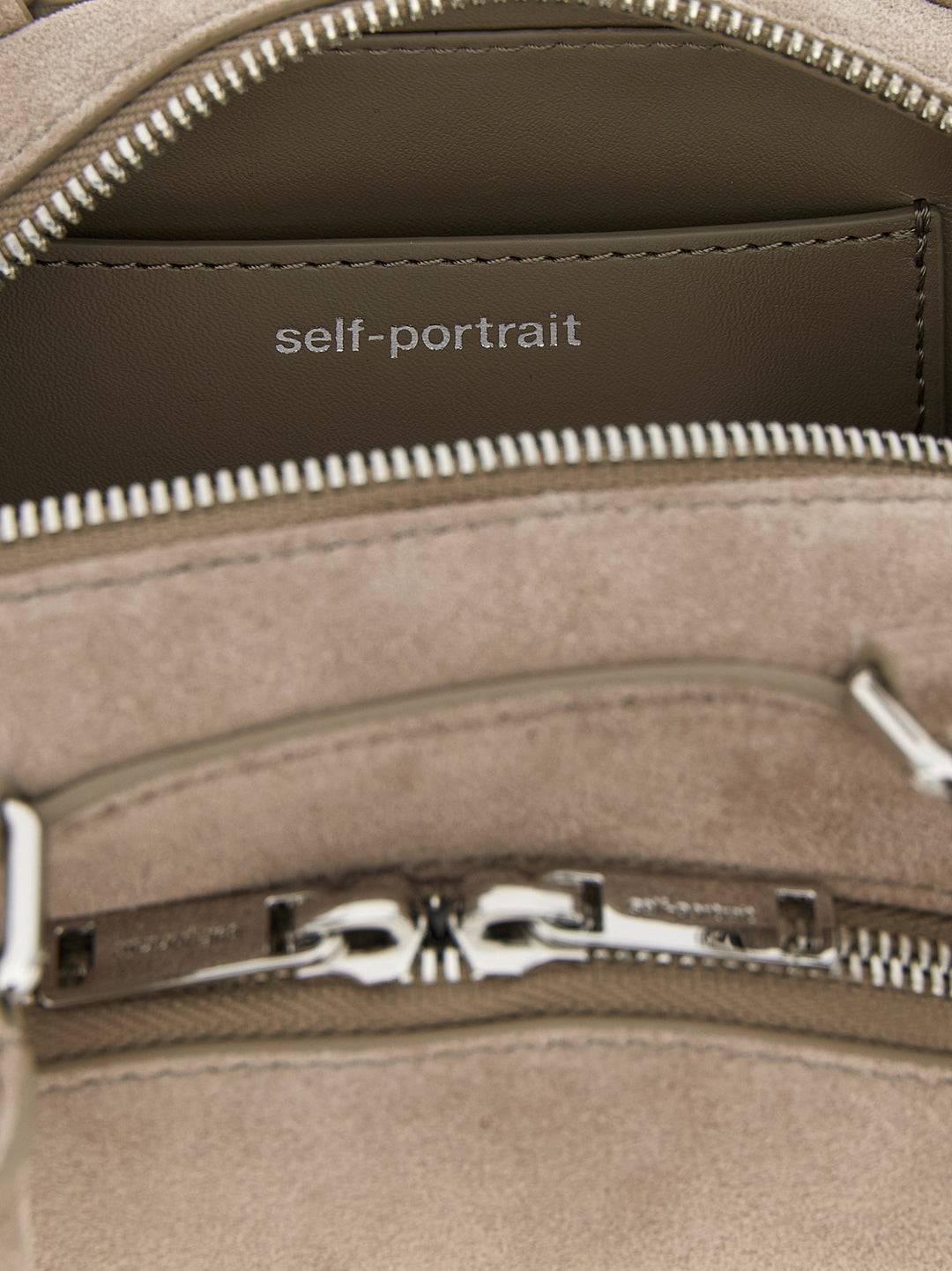 Self Portrait Suede Mini With Charm Borse a Spalla e Tracolla - Grigio | fd454882026f99aa595e8bffd25341773d46f5f6